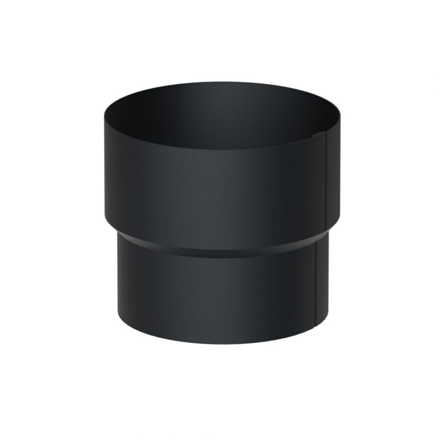 Galeco Steel Round Offset Downpipe Kit Black - 87mm Diameter