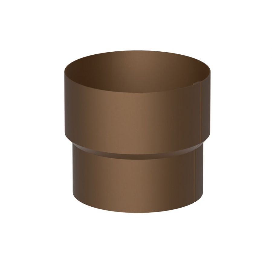 Galeco Steel Round Hopper & Downpipe Kit Copper Effect - 87mm Diameter