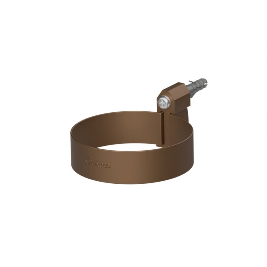 Galeco Steel Round Offset Downpipe Kit Copper Effect - 87mm Diameter