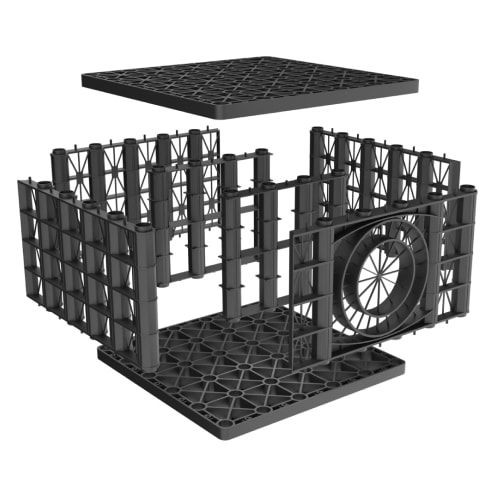 Rainsmart 65 Tonne Shallow Soakaway Crate Set Flat-Packed - 1 Cubic Metre Kit