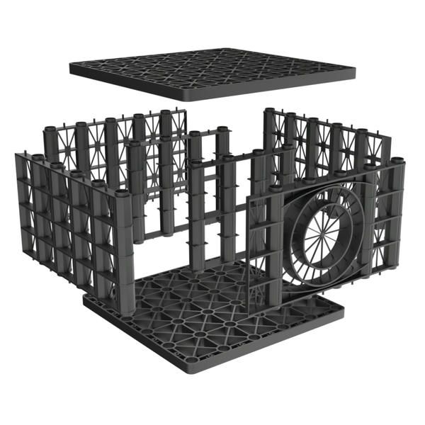 Rainsmart 65 Tonne Shallow Soakaway Crate Set Flat-Packed - 5 Cubic Metre Kit