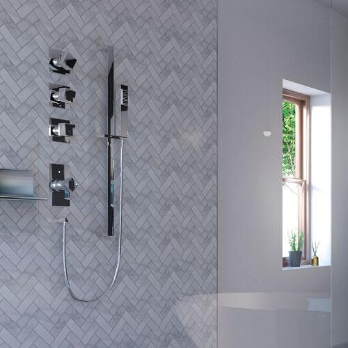 Acrylic Wall Panel - 1200mm x 2400mm x 4mm Herringbone