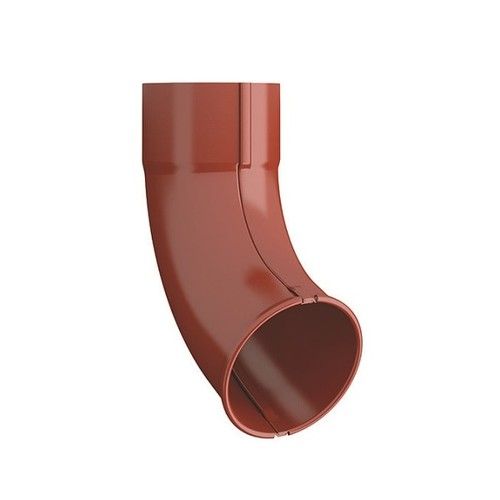 Lindab Steel Downpipe Shoe - 120mm Tile Red