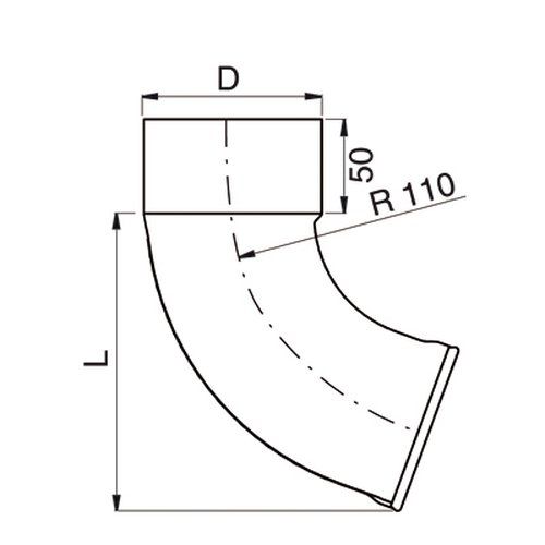 Lindab Steel Downpipe Shoe - 120mm Tile Red