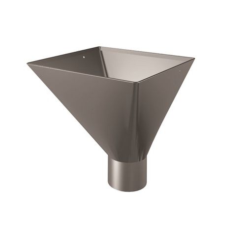 Lindab Magestic Steel Large Water Hopper - 120mm Galvanised