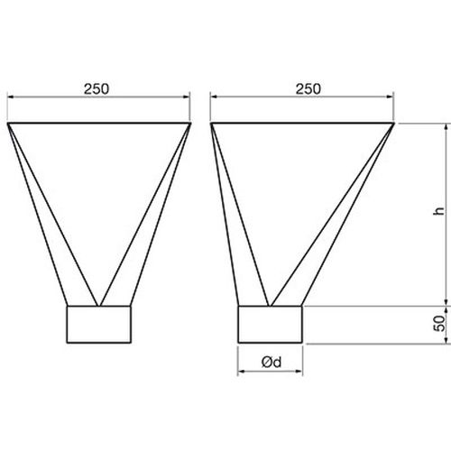 Lindab Magestic Steel Large Water Hopper - 120mm Galvanised