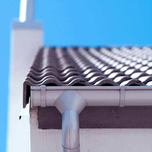 Lindab Steel Half Round Water Hopper - 100mm Silver Metallic
