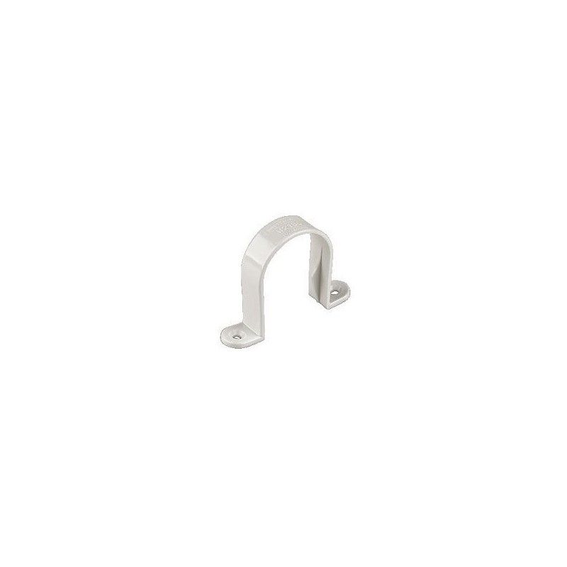 FloPlast Solvent Weld Waste Pipe Clip - 50mm White