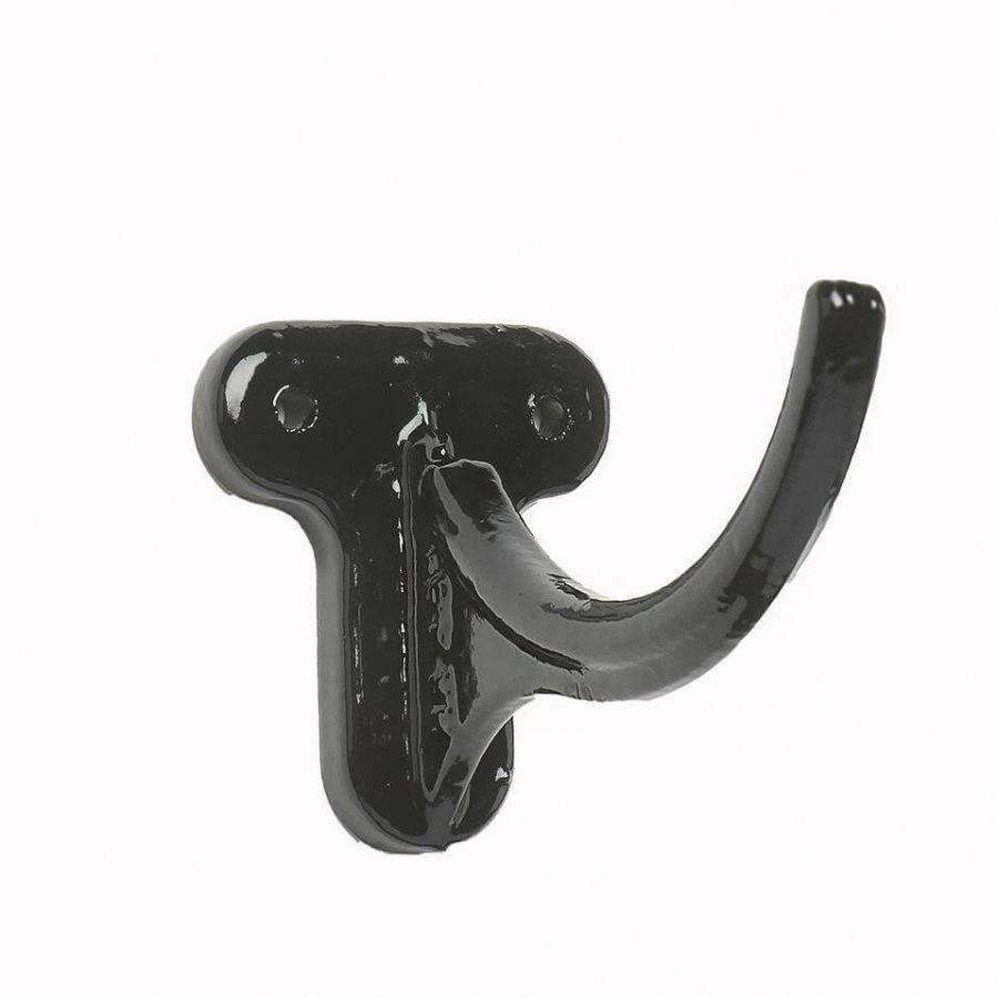 Cast Iron Beaded Half Round Gutter Fascia Bracket - 115mm Black