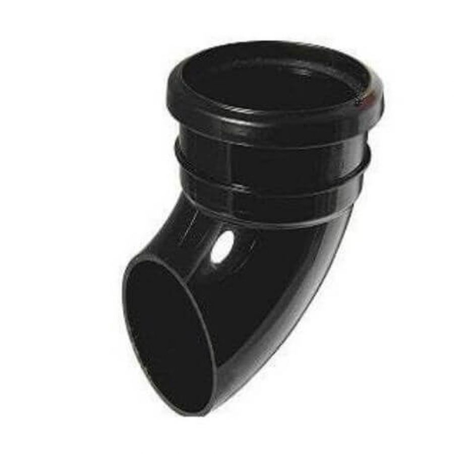 FloPlast Industrial/ Xtraflo Downpipe Single Socket Shoe - 110mm Black