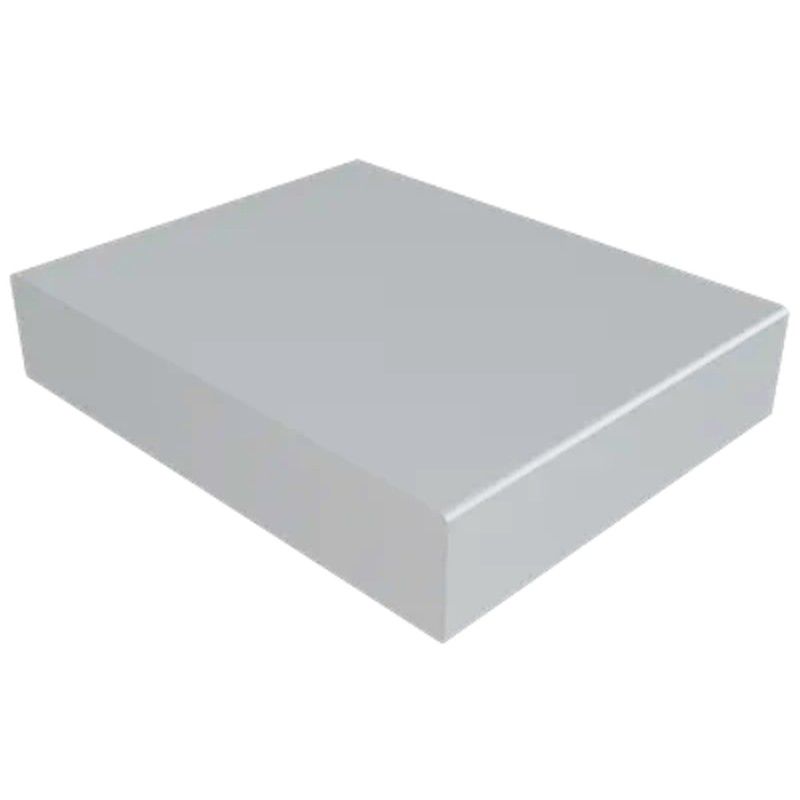 Aluminium Coping Stop End for 301-350mm Wall - 410mm Painted