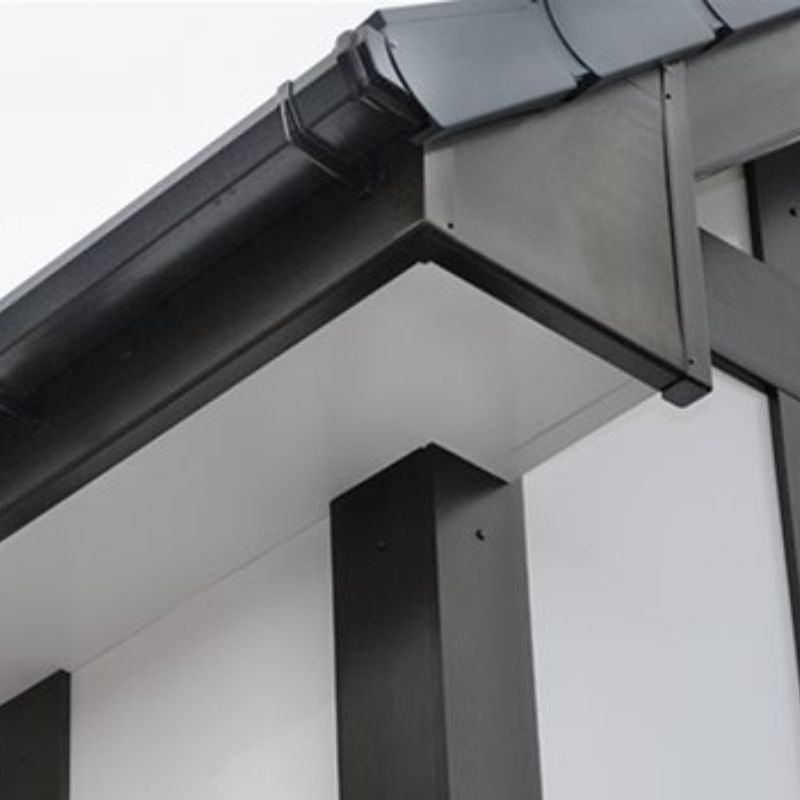 150mm Black Smooth Fascia Board - 18mm x 5mtr