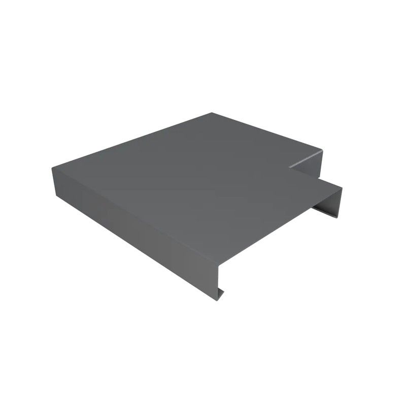 Aluminium Coping for 141-200mm Wall - 90 Degree Angle - 260mm Anthracite Grey (7016 Matt)