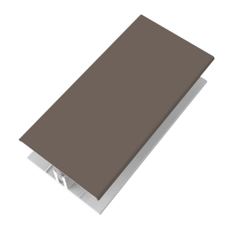 Naturale Cladding Two-Part Aluminium H Trim - 3mtr For Greyed Oak - Pack of 2