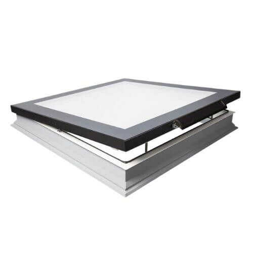 Type F Electrical Opening Solar Powered Flat Roof Window - 1000mm x 1500mm Triple Glazed Black