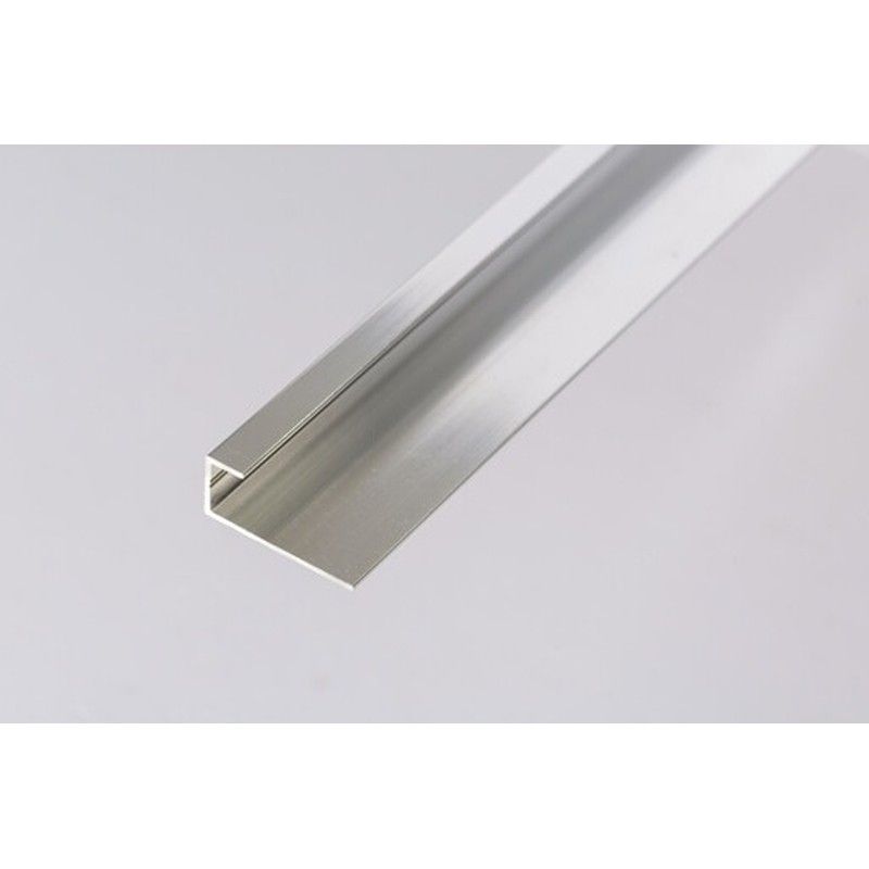 Internal Wall Panel Edge Trim - 2600mm Aluminium - For 8mm Bathroom/ Kitchen/ Ceiling Panels