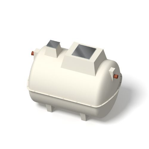 Marsh ENSIGN 12 Person Sewage Treatment Plant with 750mm Riser & 300mm AVR Unit - Gravity Outlet