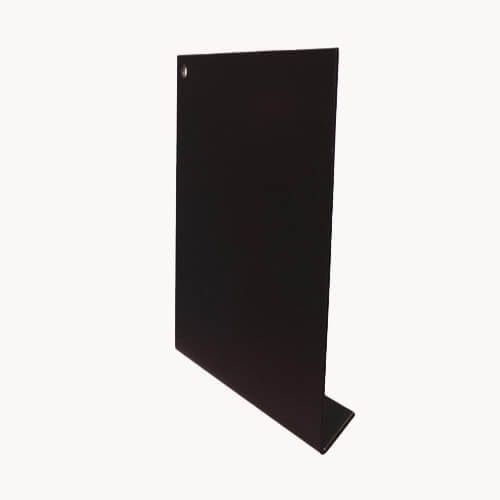 Aluminium Fascia V Profile Box End Assembly - 400mm x 2mm x 400mm Black (9005 Matt)