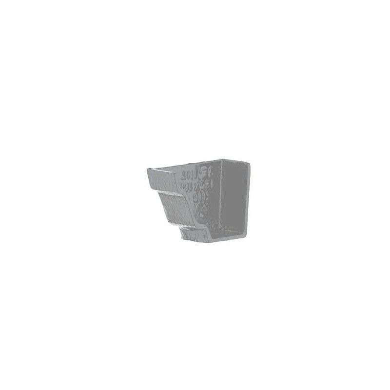 Cast Iron H16 Ogee Gutter Internal Stopend - 150mm Primed