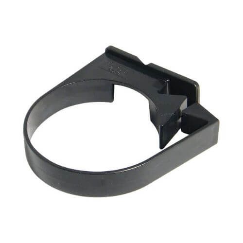 FloPlast Deepflow/ Hi-Cap Downpipe Clip - 80mm Black