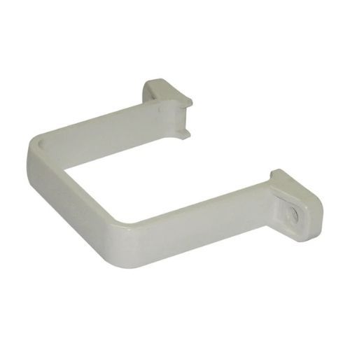 FloPlast Square Flush Downpipe Clip - 65mm White - Pack of 2