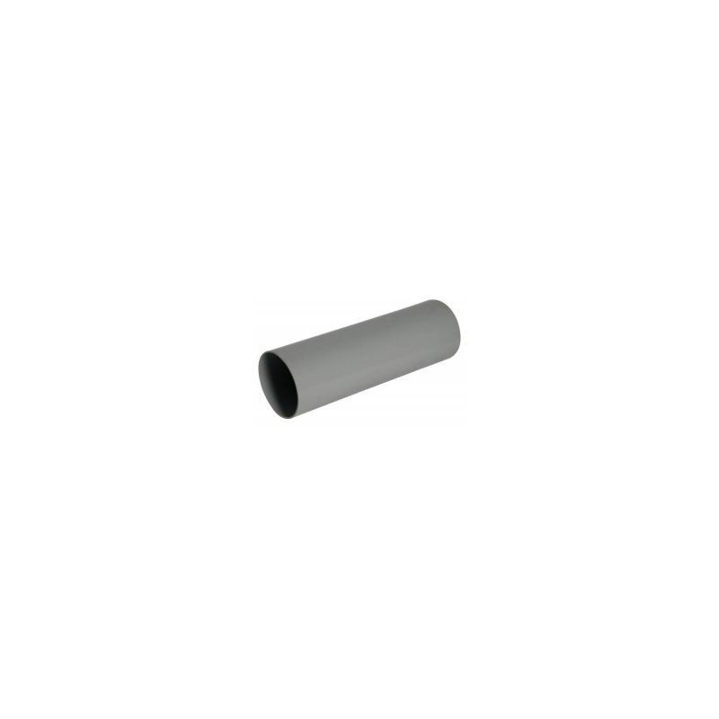 FloPlast Mini Gutter Downpipe - 50mm x 2mtr Grey