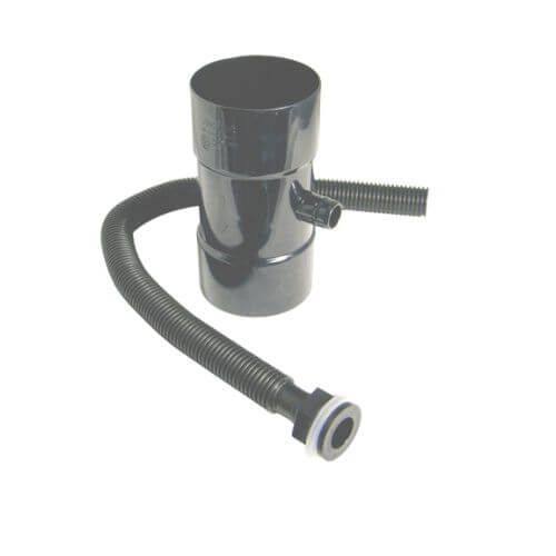 FloPlast Round Rainwater Diverter - 80mm Grey