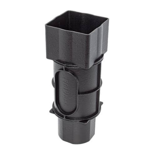FloPlast Universal Downpipe Access Pipe - 65/68mm Cast Iron Effect