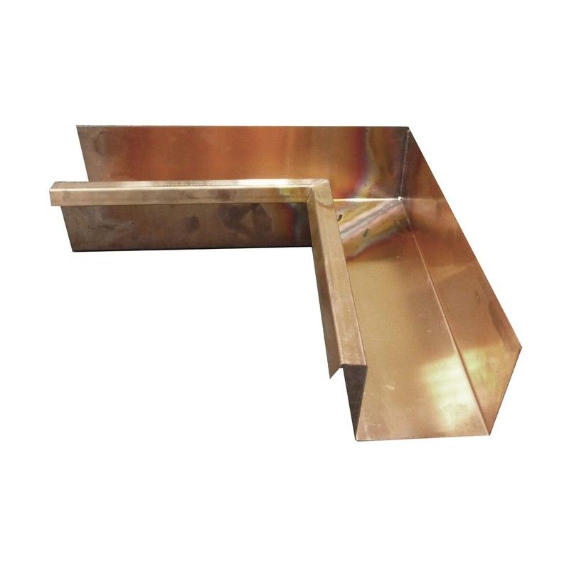Copper Box Gutter Internal Corner - 135 Degree x 80mm