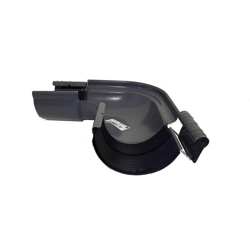 Galeco Steel Gutter External Angle - 90 Degree x 120mm Graphite Grey
