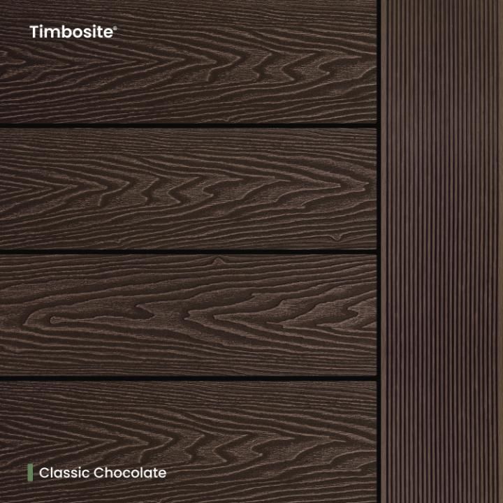 Classic Timbosite Decking Board Chocolate - 148mm x 3660mm