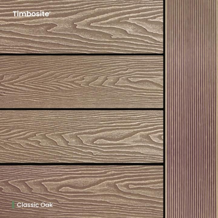 Classic Timbosite Decking Board Oak - 148mm x 3660mm