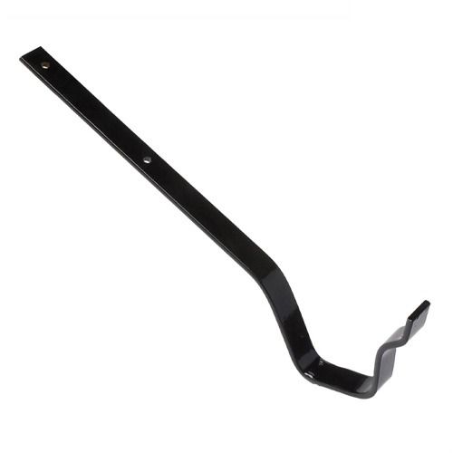 Cast Iron Moulded Ogee Gutter Top Rafter Bracket - 100mm Galvanised Black Painted