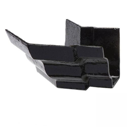 Cast Iron Moulded Ogee Gutter External Angle - 135 Degree x 125mm Black