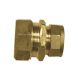 MDPE Copper Adaptor - 25mm x 22mm Brass