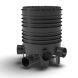 FloPlast Inspection Chamber Set with Polypropylene Cover - 450mm Diameter For 110mm Drainage
