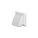 Wall Outlet with Cowl - 125mm x 200mm x 200mm White