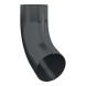 Lindab Aluminium Conical Pipe Bend 70 - 87mm Anthracite Grey