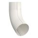 Lindab Aluminium Conical Pipe Bend 70 - 87mm White