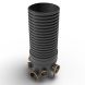 Inspection Chamber Set - 450mm Diameter x 1550mm Depth with 160mm Channel & 160mm & 110mm Inlets