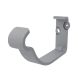 Lindab Aluminium Gutter Fascia Bracket - 125mm Silver Metallic