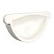 Lindab Aluminium Gutter Self-Locking Stop End - 150mm White