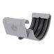 Lindab Aluminium Gutter Union with Rubber Seal - 150mm Silver Metallic