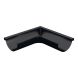 Lindab Aluminium Gutter External Angle 90 - 125mm Black