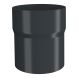Lindab Aluminium Pipe Connector - 100mm Anthracite Grey