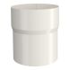 Lindab Aluminium Pipe Connector - 100mm White