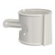 Lindab Aluminium Downpipe Bracket - 87mm White