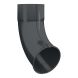 Lindab Aluminium Pipe Shoe - 75mm Anthracite Grey