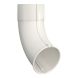 Lindab Aluminium Pipe Shoe - 75mm White