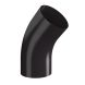 Lindab Steel Conical Downpipe Bend 45 - 87mm Coffee Brown